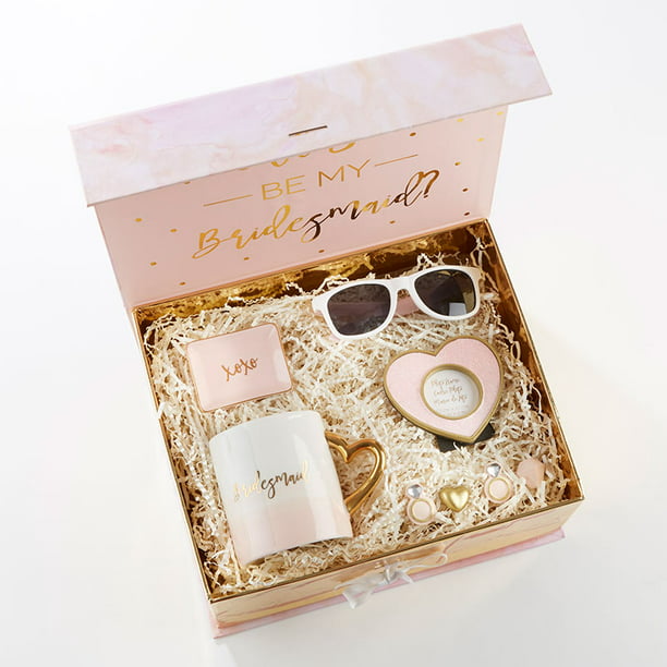 Personalised Will you be my bridesmaid gift bagLUXURY FOIL BOUTIQUEPink
